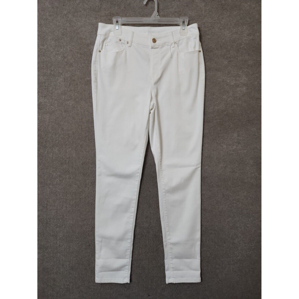 Chicos Platinum Jegging Jeans Womens 0.5 US 6 White Stretch
